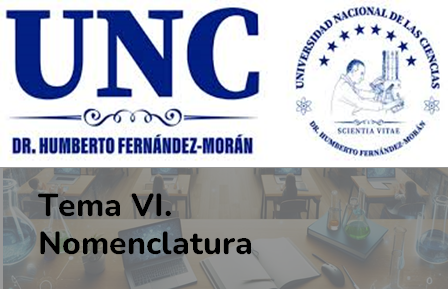 Tema VI. Nomenclatura